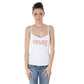 White Cotton Women Tank Top