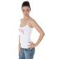 White Cotton Women Tank Top