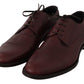 Elegant Bordeaux Leather Dress Shoes