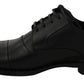 Sleek Black Leather Formal Dress Shoes