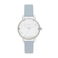 Blue Artificial Leather Watch