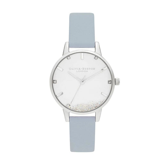 Blue Artificial Leather Watch