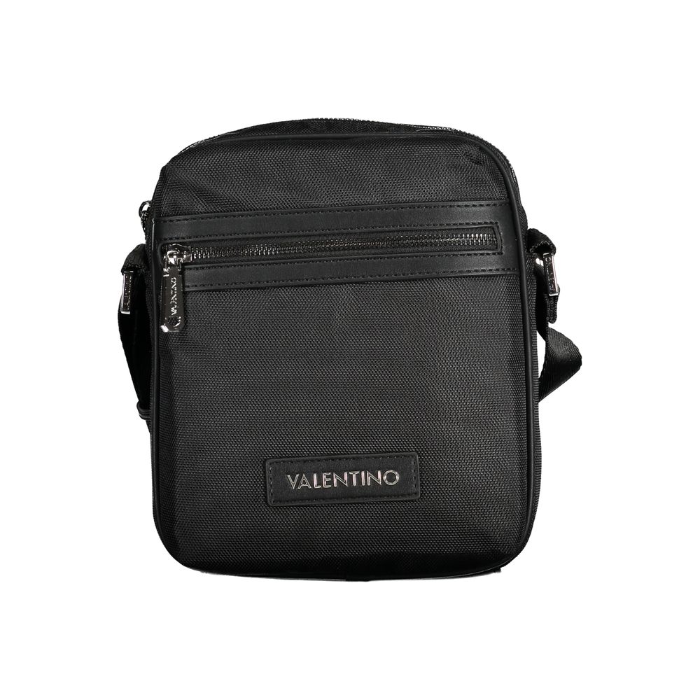 Black Fabric Men's Shoulder Bag