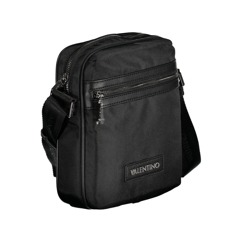 Black Fabric Men's Shoulder Bag
