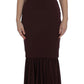 Elegant Bordeaux Sheath Dress