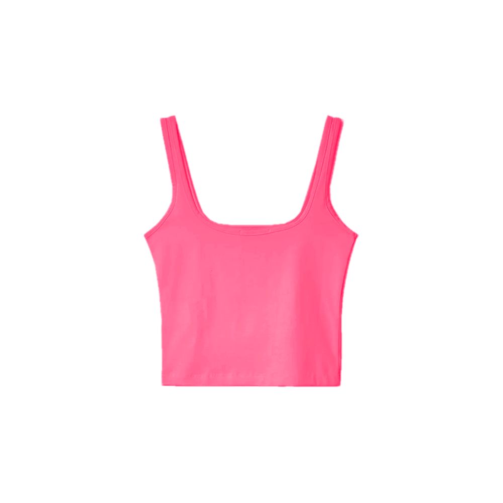 Fuchsia Cotton Tops & T-Shirt