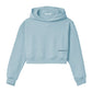 "Blue Cotton Women's Cropped Sweater"