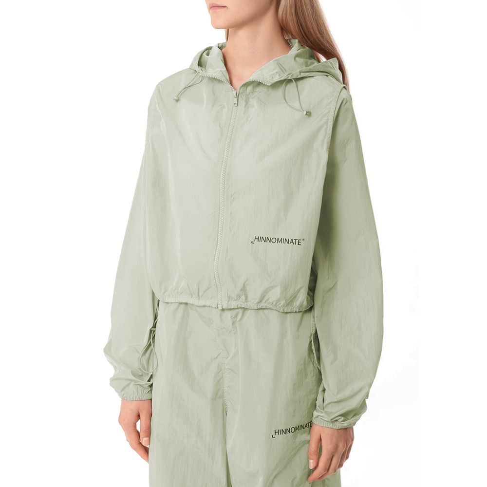 Green Nylon Jackets & Coat