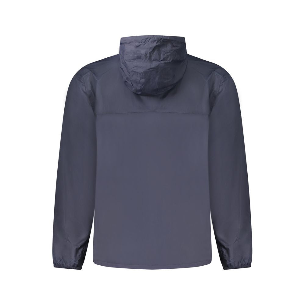 Blue Polyamide Men Jacket
