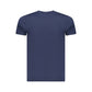 Blue Cotton Men T-Shirt
