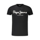 Black Cotton Men T-Shirt