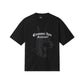 Black Cotton Women T-Shirt