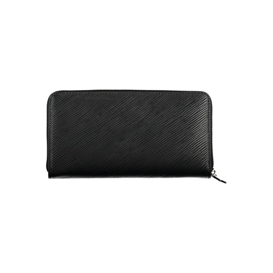 Black Polyurethane Women Wallet
