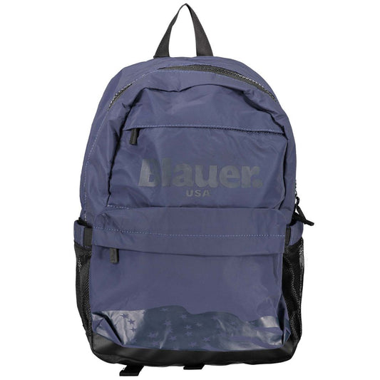 Blue Polyester Backpack