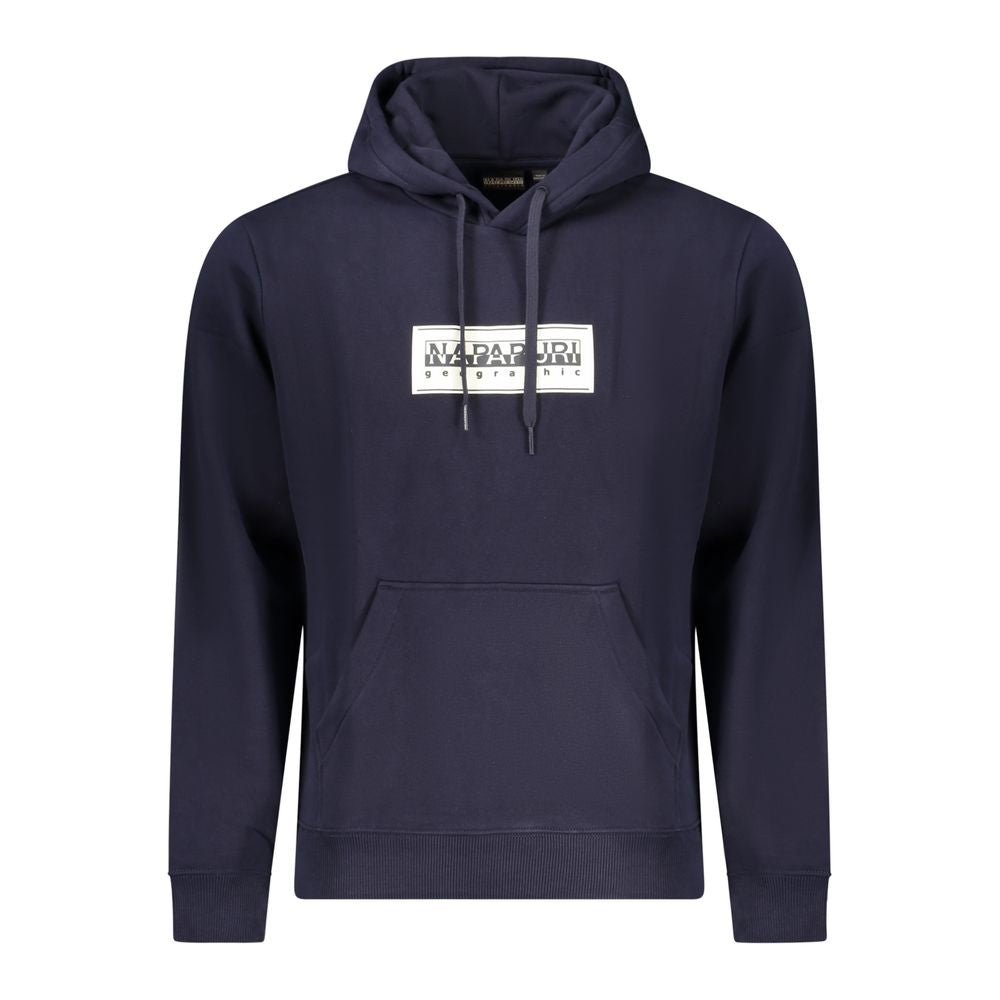 Blue Cotton Men Sweater