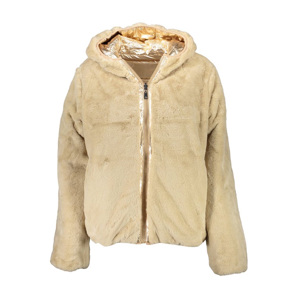 Gold Nylon Jackets & Coat