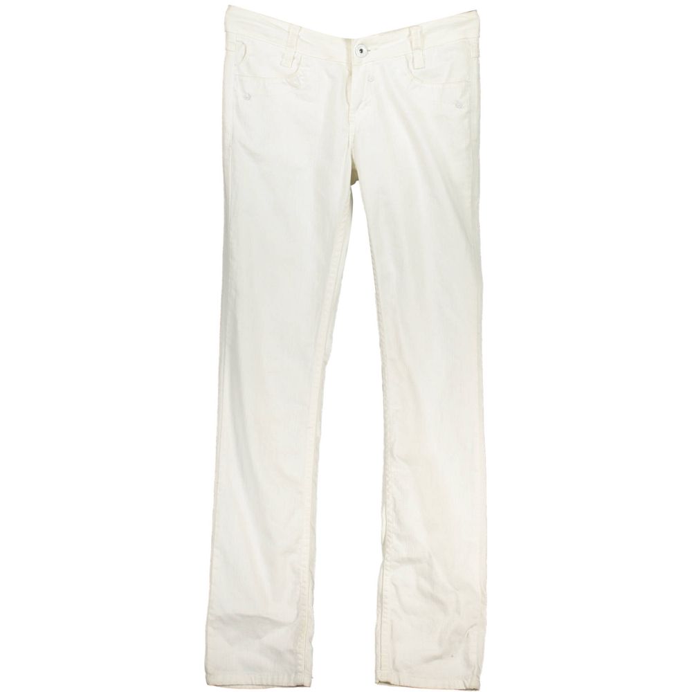 White Cotton Jeans & Pant