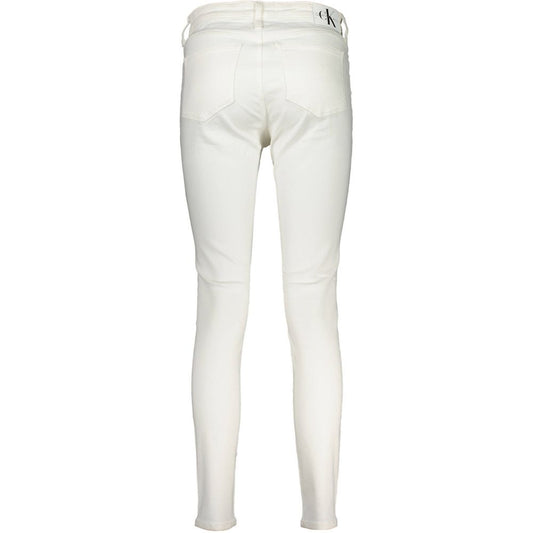 White Cotton Jeans & Pant