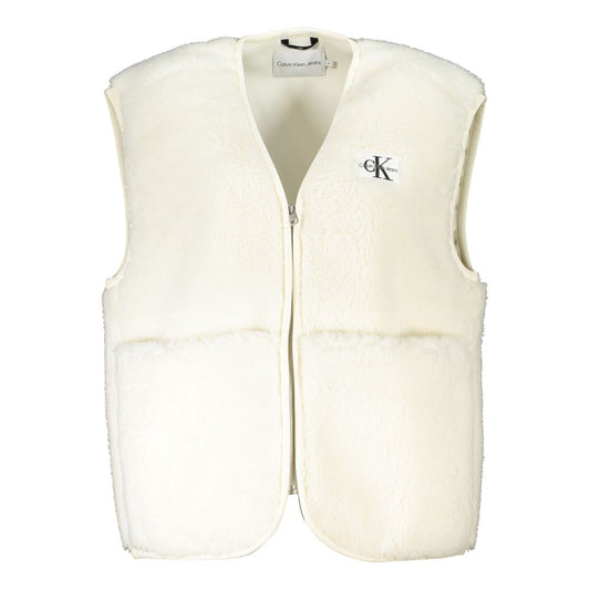 White Polyester Jackets & Coat