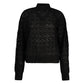 Black Alpaca Leather Sweater