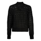 Black Alpaca Leather Sweater