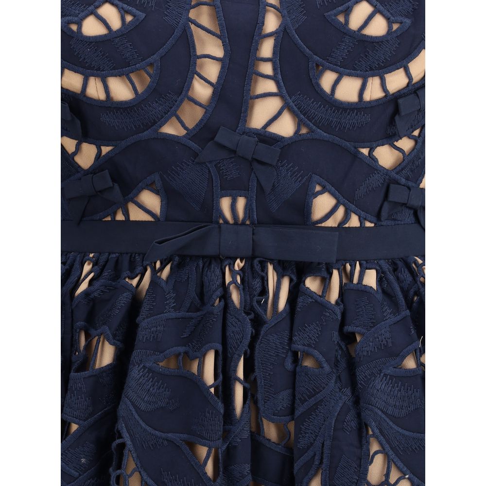 Embroidered short Dress