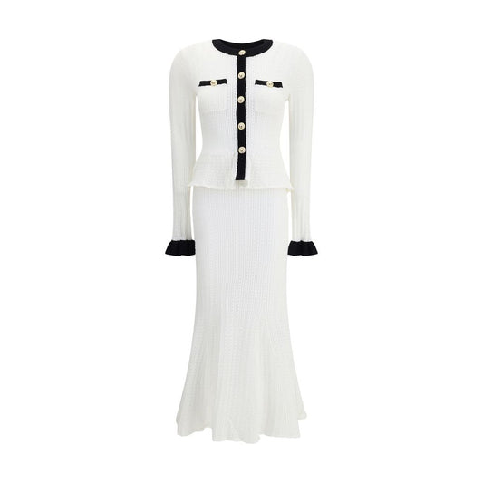 Pointelle Knit Long Dress