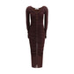 Draped knit Dress