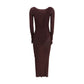 Draped knit Dress