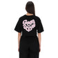 Black Cotton Women T-Shirt