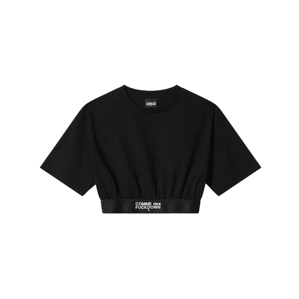 Black Cotton Tops & T-Shirt