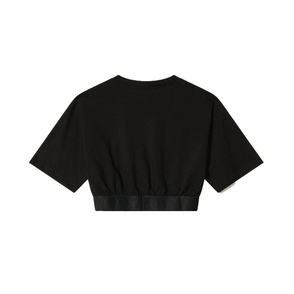 Black Cotton Tops & T-Shirt