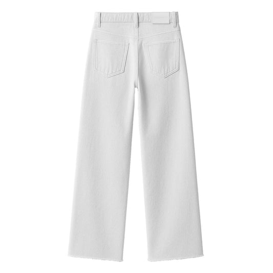 White Cotton Jeans & Pant