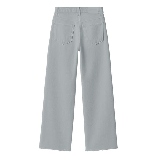 Gray Cotton Jeans & Pant