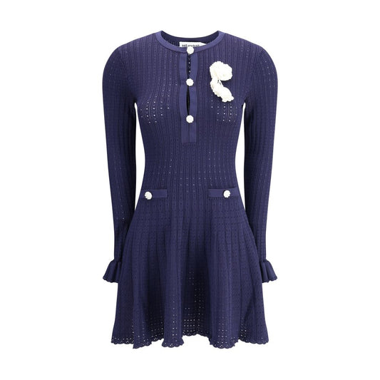 Knit short pointelle Dress