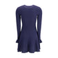 Knit short pointelle Dress