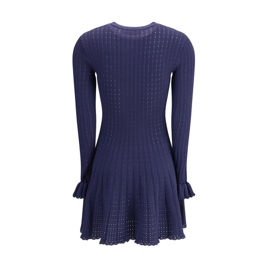 Knit short pointelle Dress