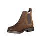 Brown Polyester Boot