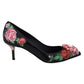 Black Leather Pump