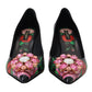 Black Leather Pump