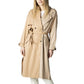 Beige Polyester Jackets & Coat