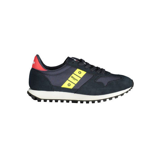 Blue Polyester Sneaker
