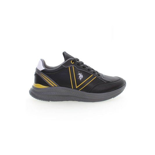 Black Polyester Sneaker