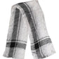 White Black Silk Warmer Wrap Foulard Scarf
