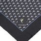 Black Fish Print Silk Square Men Foulard Scarf