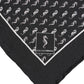Black Sea Horse Silk Square Men Foulard Scarf
