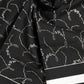 Black White Printed Square Men Foulard Scarf