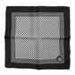 Black White Patterned Square Men Foulard Scarf