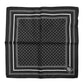 Black White Polka Dot Men Foulard Scarf