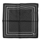 Black White Polka Dot Men Foulard Scarf